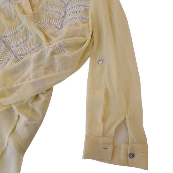 Joan Vass Womens Two Piece Embroidered Tunic and Tank Top Size L - Picture 5 of 12